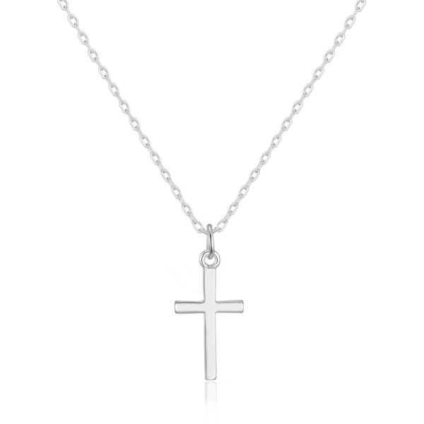 Silver Plated Cross Necklace