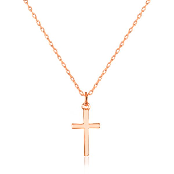 Rose Gold Plated Cross Necklace