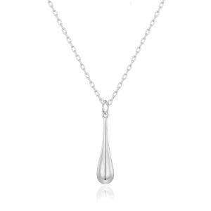 Silver Plated Teardrop Necklace