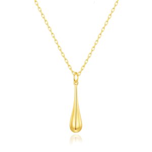 Gold Plated Teardrop Necklace