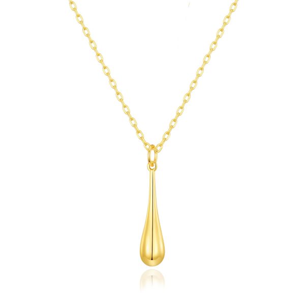 Gold Plated Teardrop Necklace