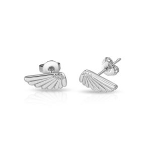 Silver Plated Angel Wing Earrings