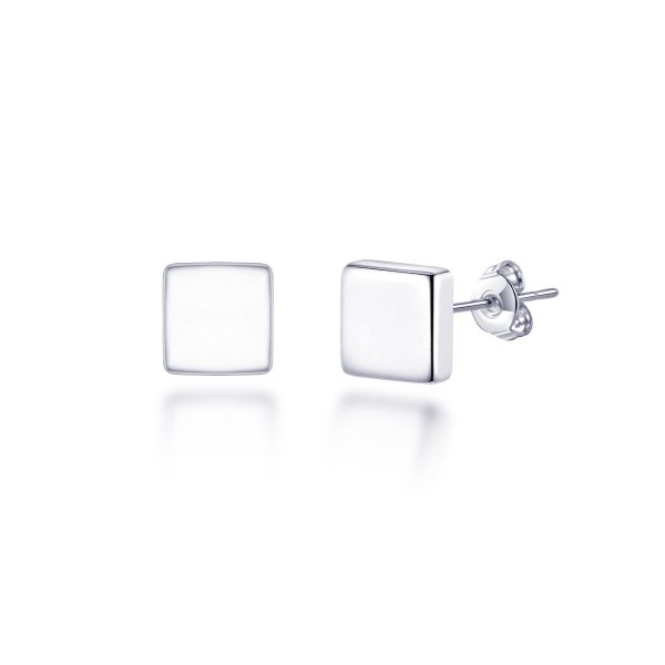 Sterling Silver Square Earrings