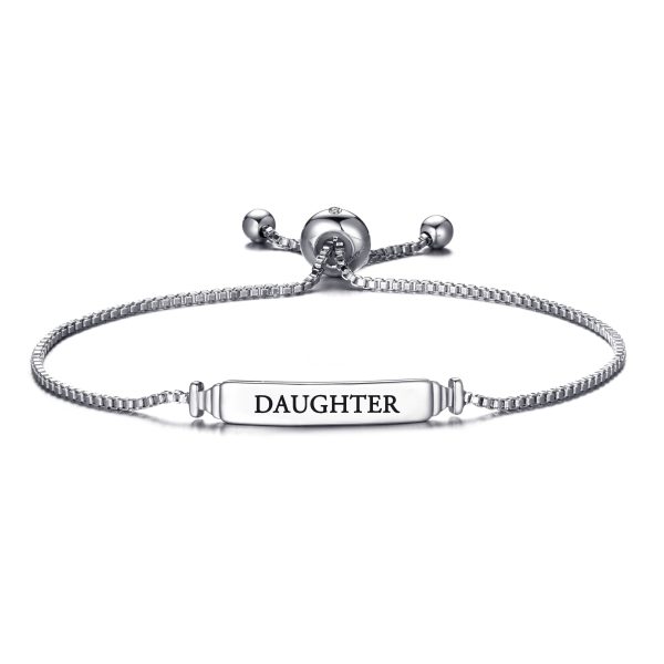 Daughter ID Friendship Bracelet Created with Zircondia® Crystals