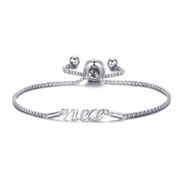 Silver Plated Niece Bracelet Created with Zircondia® Crystals