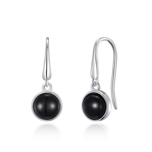 Black Onyx Drop Earrings