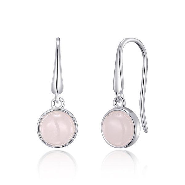 Rose Quartz Drop Earrings