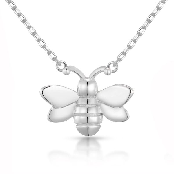 Silver Plated Bumble Bee Necklace