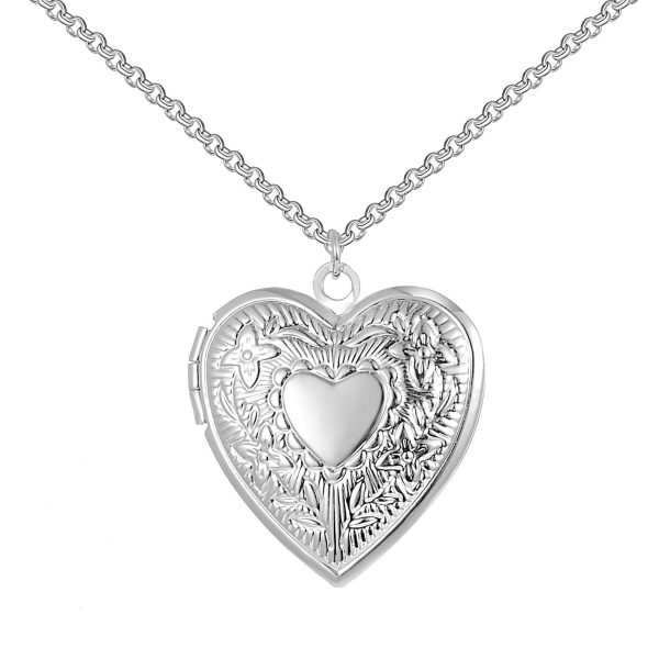 Silver Plated Heart Locket