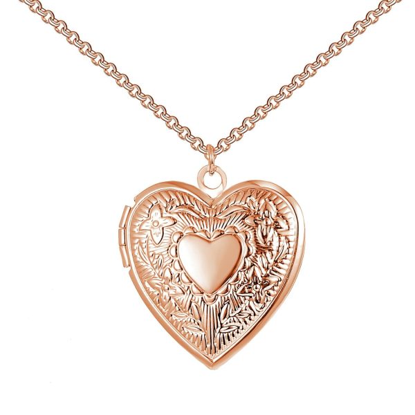 Rose Gold Plated Heart Locket