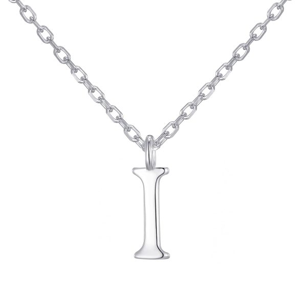 Sterling Silver Initial I Necklace