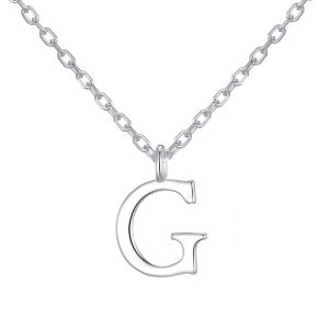 Sterling Silver Initial G Necklace