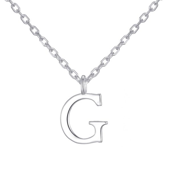 Sterling Silver Initial G Necklace