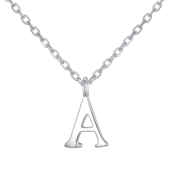 Sterling Silver Initial A Necklace