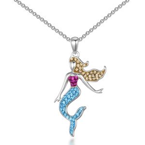 Mermaid Necklace with Zircondia® Crystals