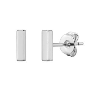 Silver Plated Bar Earrings