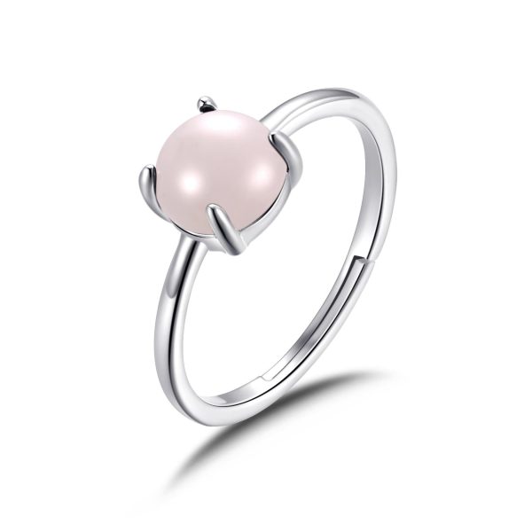 Rose Quartz Adjustable Ring