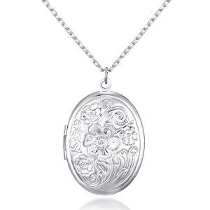 Silver Plated Oval Locket