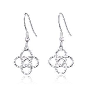 Sterling Silver Celtic Dangle Earrings