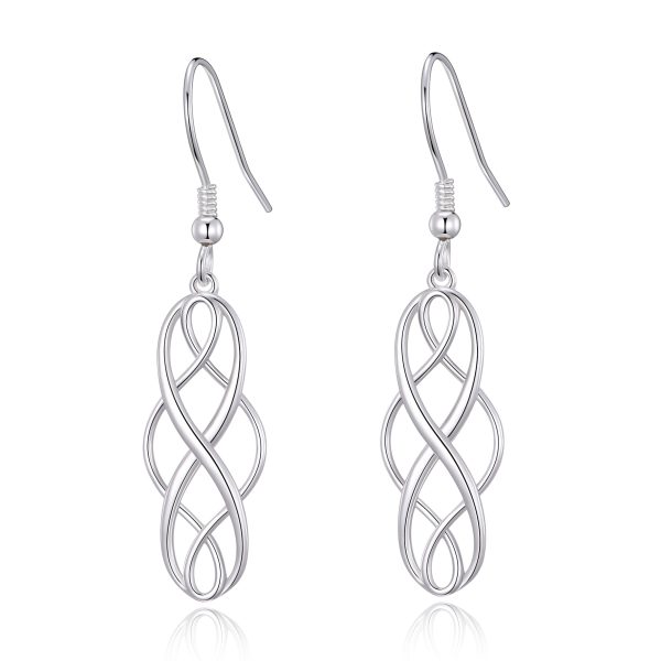 Sterling Silver Celtic Drop Earrings