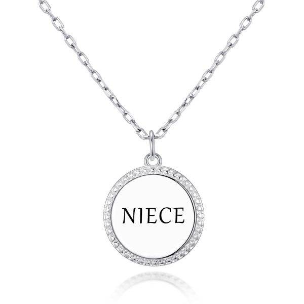 Silver Plated Filigree Disc Niece Necklace