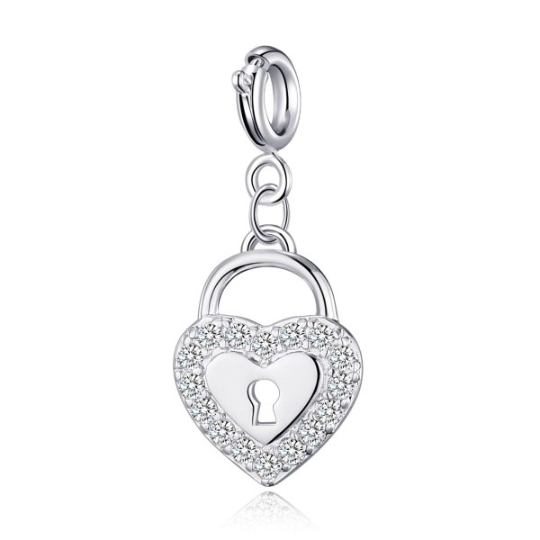 Clip On Charms Created with Zircondia® Crystals