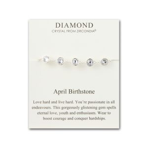 April Birthstone Bracelet Created with Diamond Zircondia® Crystals