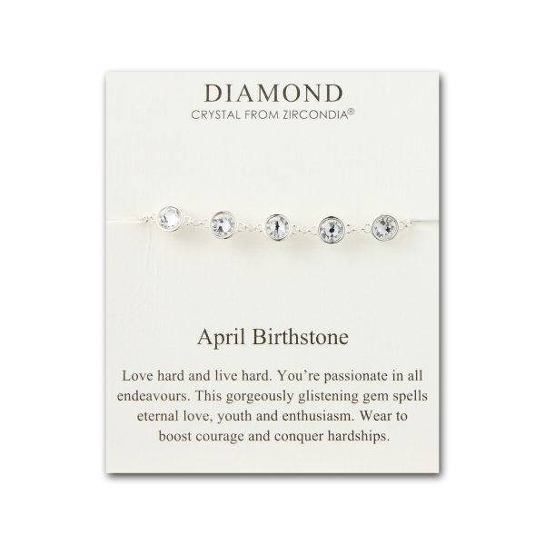 April Birthstone Bracelet Created with Diamond Zircondia® Crystals