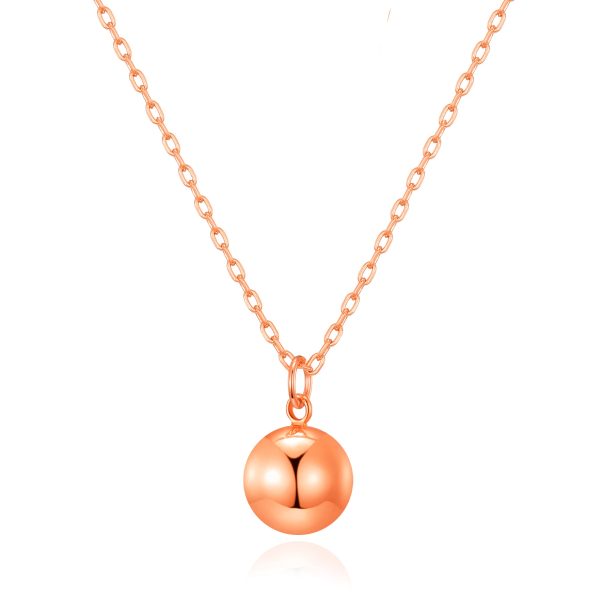 Rose Gold Plated Ball Necklace