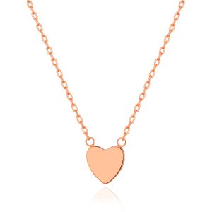 Rose Gold Plated Heart Necklace