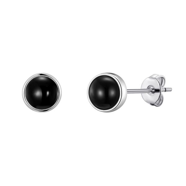 Black Onyx Stud Earrings