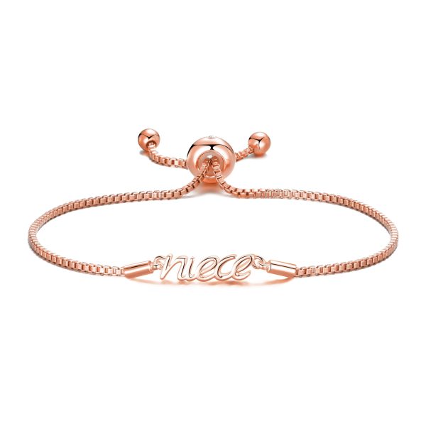 Rose Gold Plated Niece Bracelet Created with Zircondia® Crystals