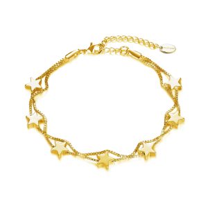 Gold Plated Star Bracelet