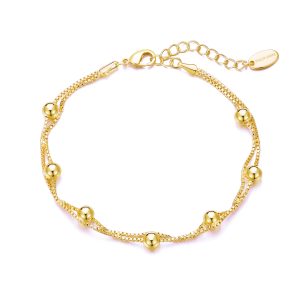 Gold Plated Ball Bracelet