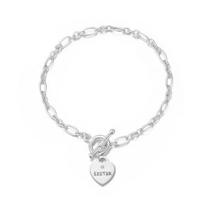 Sister Charm Bracelet Created with Zircondia® Crystals