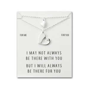 For Me For You Piece of My Heart Necklace Set