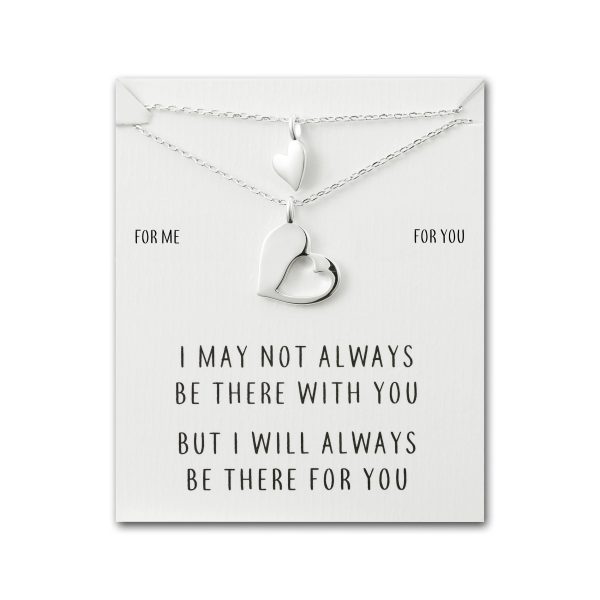 For Me For You Piece of My Heart Necklace Set