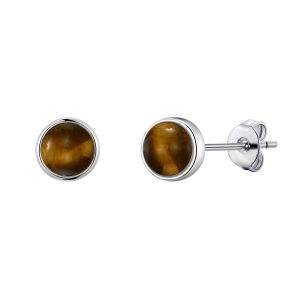 Tigers Eye Stud Earrings