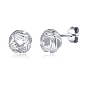 Sterling Silver Knot Earrings