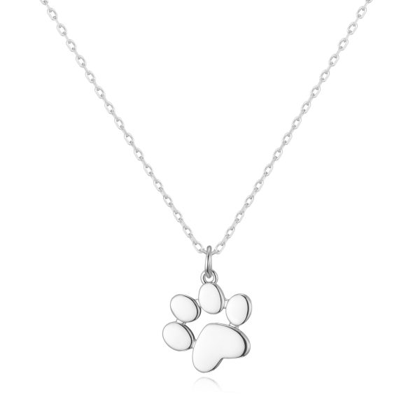 Silver Plated Dog Paw Necklace