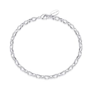 Silver Plated Link Chain Bracelet