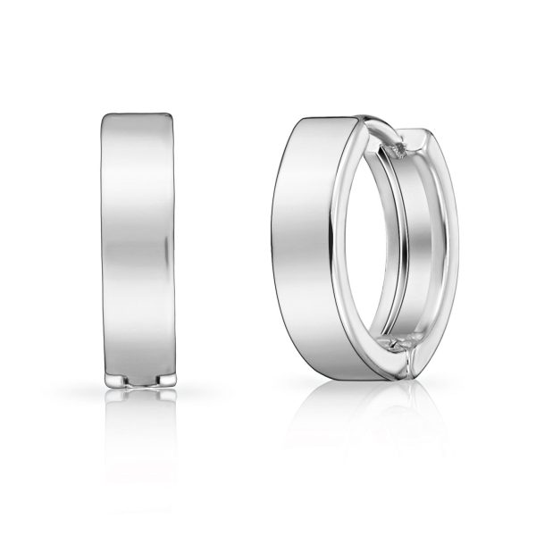 Silver Plated Huggie Earrings