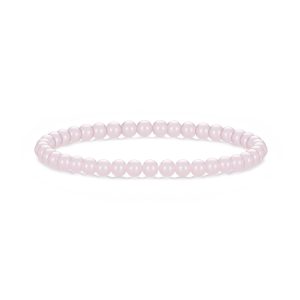 Rose Quartz Mini Beaded Gemstone Stretch Bracelet