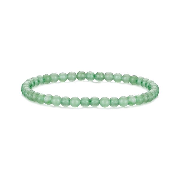 Green Aventurine Mini Beaded Gemstone Stretch Bracelet