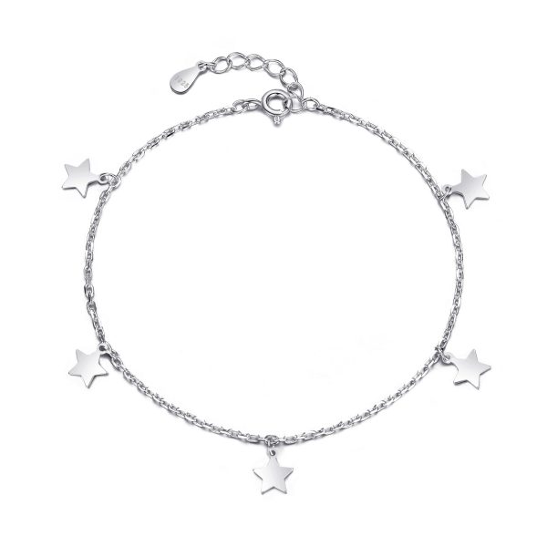 Sterling Silver Star Charm Bracelet