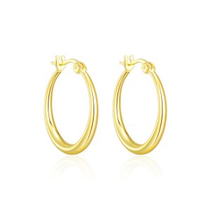 Gold Plated 20mm Hoop Earrings