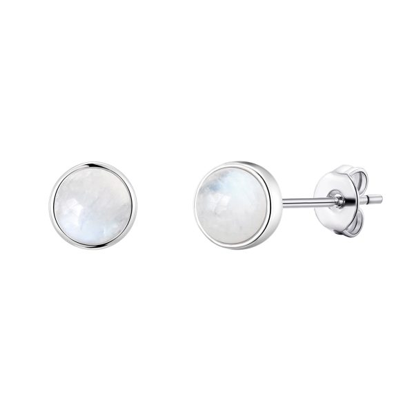 Moonstone Stud Earrings