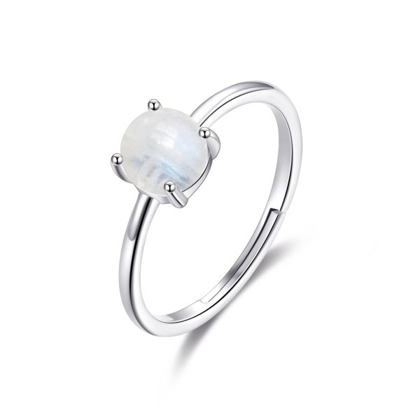 Moonstone Adjustable Ring