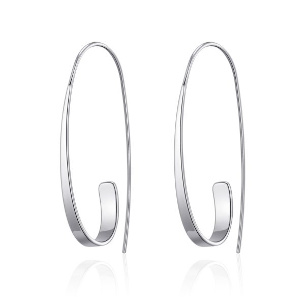 Sterling Silver Curved Earrings