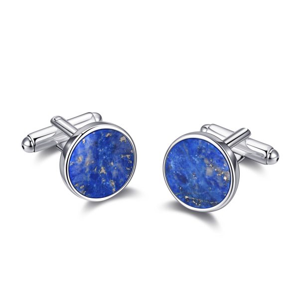 Men's Lapis Gemstone Cufflinks